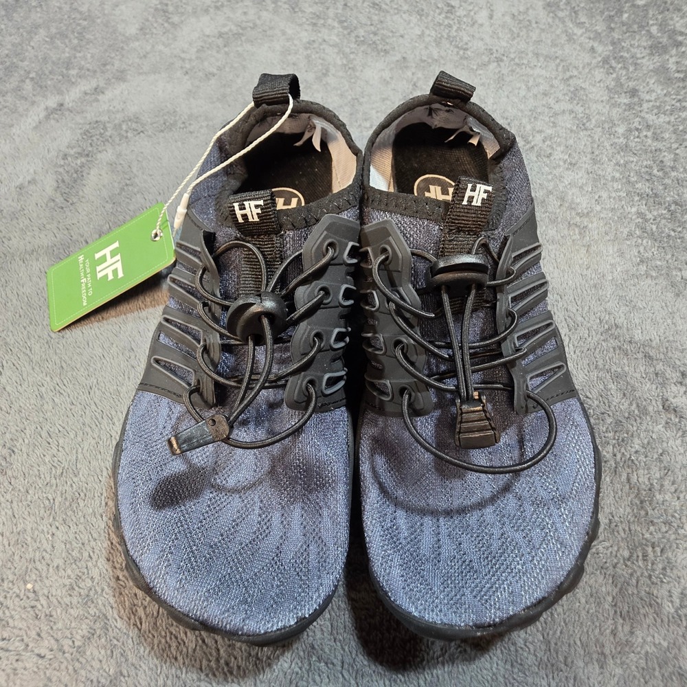 Barefoot Water Sneakers size 5.5/6 Grey Black Minimalist New Hiking Running